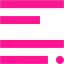 deep pink copywriting icon