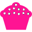 deep pink cupcake 5 icon
