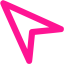 deep pink cursor 3 icon