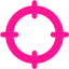 deep pink define location icon