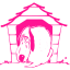 deep pink dog 15 icon