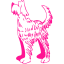 deep pink dog 25 icon