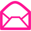 deep pink email icon