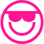 deep pink emoticon 2 icon