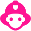 deep pink fireman icon