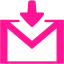 deep pink gmail login icon