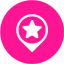 deep pink google place optimization 2 icon