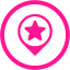 deep pink google place optimization 3 icon