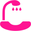 deep pink hair washing sink icon