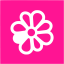 deep pink icq 2 icon