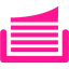 deep pink inbox 4 icon