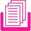 deep pink inbox 5 icon