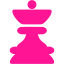 deep pink king icon