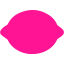 deep pink lemon icon