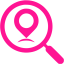 deep pink local seo icon