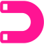 deep pink magnet icon