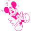 deep pink mickey mouse 27 icon