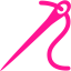 deep pink needle icon