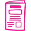 deep pink newspaper 10 icon