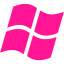 deep pink os windows icon