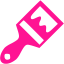 deep pink paint brush icon