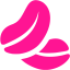 deep pink peanuts icon