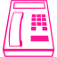 deep pink phone 35 icon
