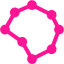 deep pink radar plot icon