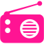 deep pink radio 2 icon