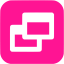 deep pink restore window icon