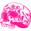 deep pink skull 54 icon