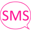 deep pink sms 4 icon