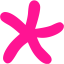 deep pink star 24 icon