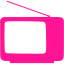 deep pink television icon