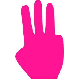 three fingers icon