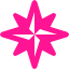 deep pink wind rose icon