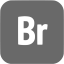 dim gray adobe br icon