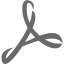 dim gray adobe reader icon