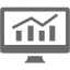 dim gray analytics icon