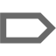 dim gray arrow 50 icon