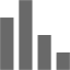 dim gray bar chart 5 icon