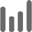 dim gray bar chart 6 icon