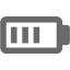 dim gray battery 10 icon