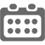 dim gray calendar 4 icon