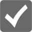 dim gray check mark 8 icon