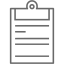 dim gray clipboard icon