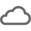 dim gray clouds icon