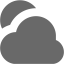 dim gray cloudy icon