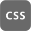 dim gray css icon