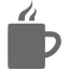 dim gray cup icon